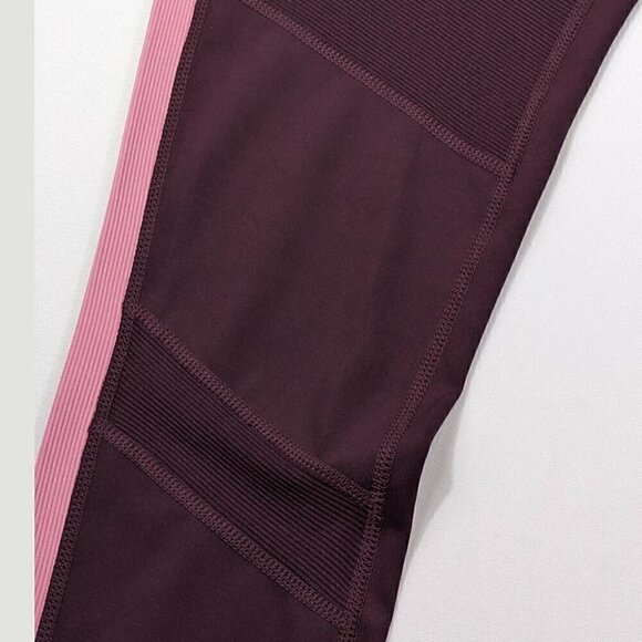 Tangerine NEW Port Rose Ribbed Leggings Athleisure Workout Size Medium - Picture 3 of 12